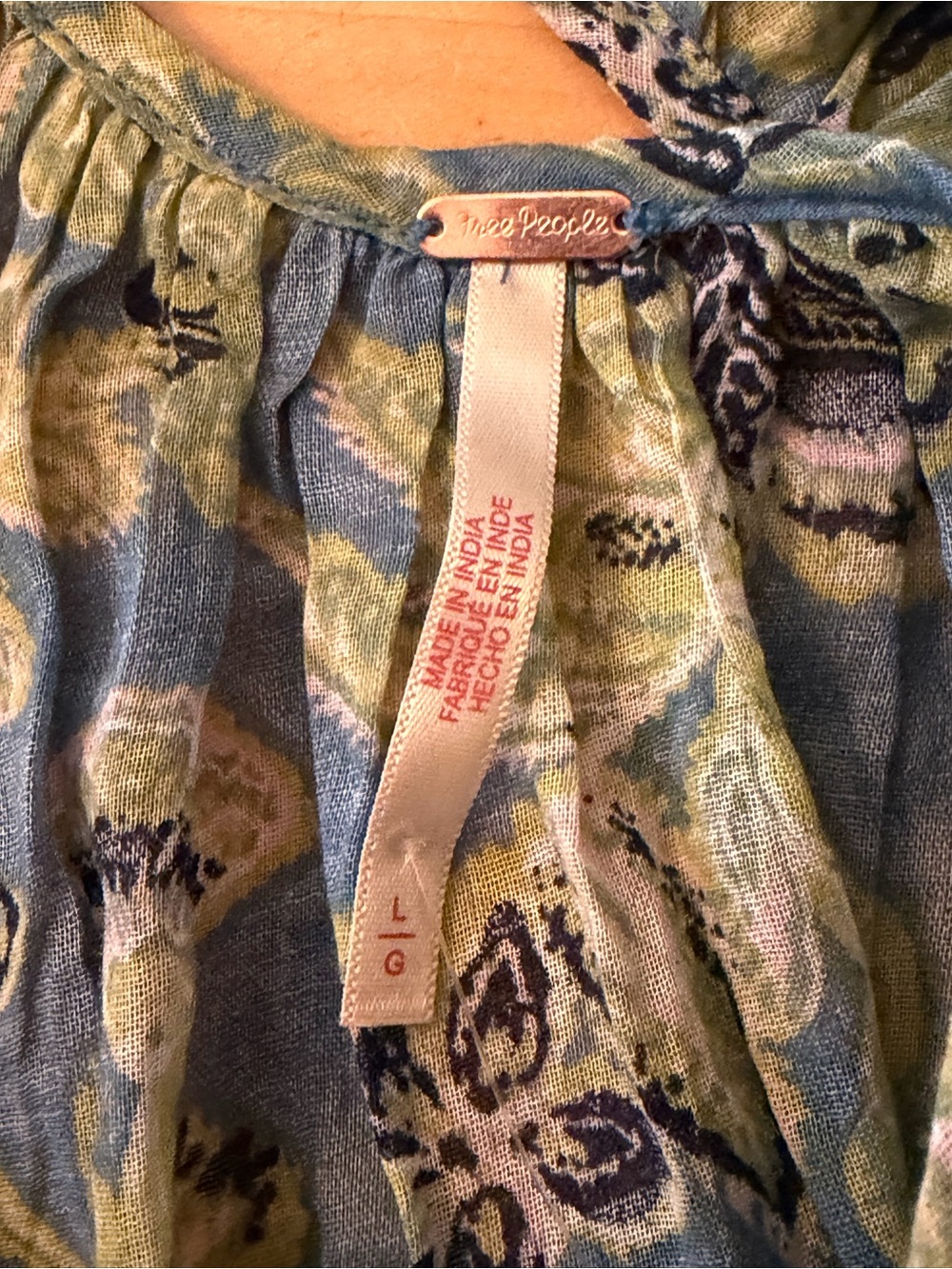 NWT Free People Kauai Getaway Printed Tunic size large - Picture 5 of 8